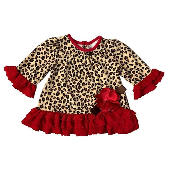 Rare Edition Leopard Print Dress 3 Months - Picture 5 of 5